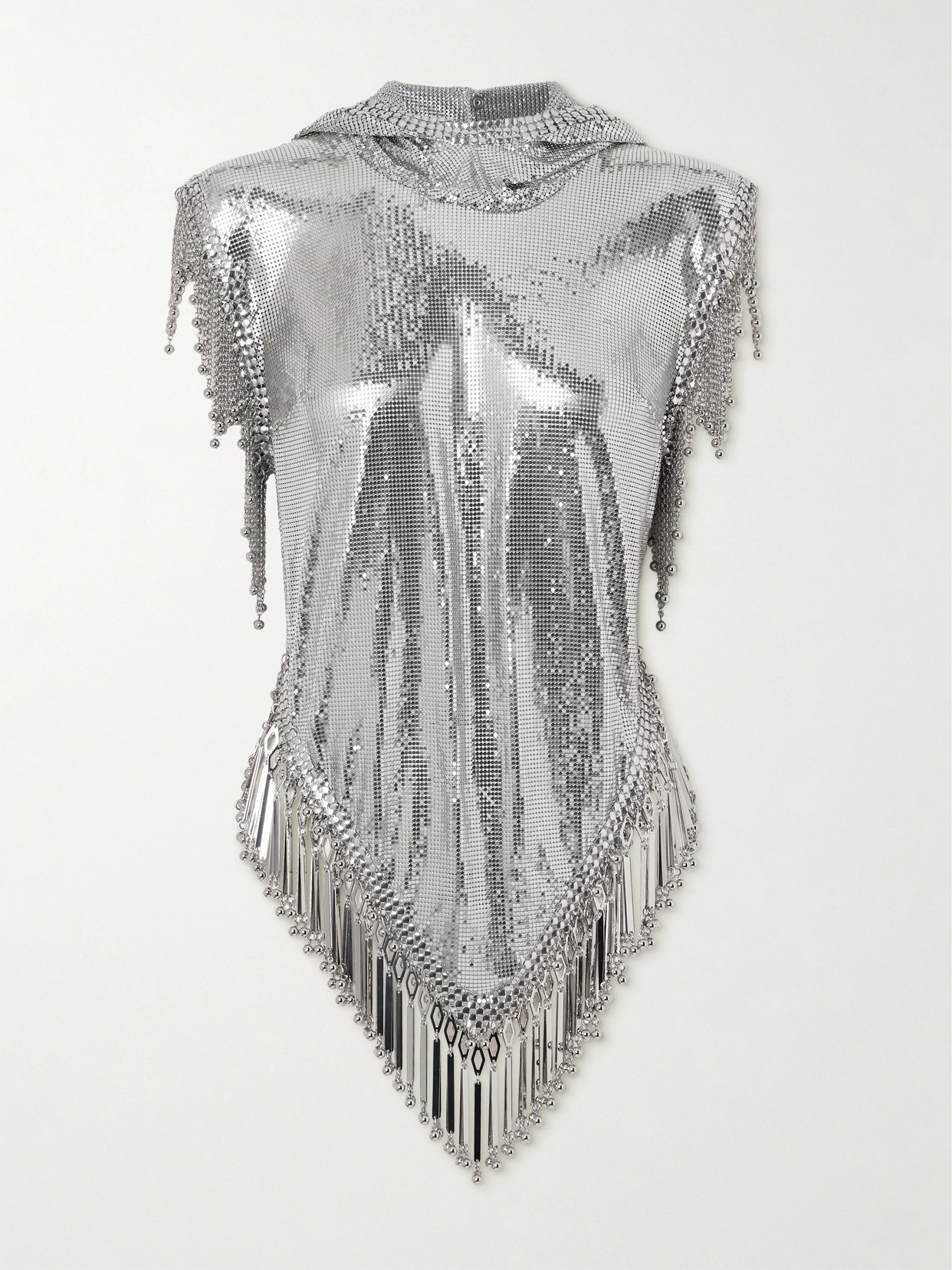 Rabanne - Hooded Chainmail Top - Black