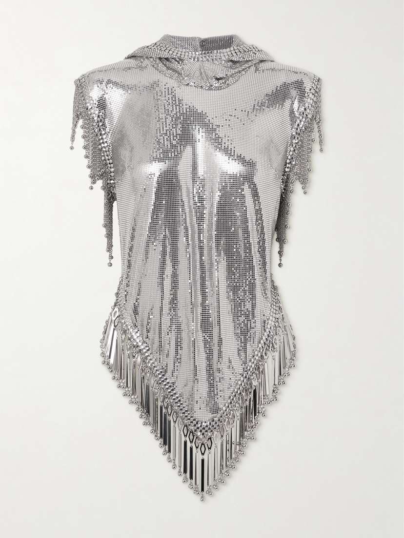 Rabanne Hooded Chainmail Top