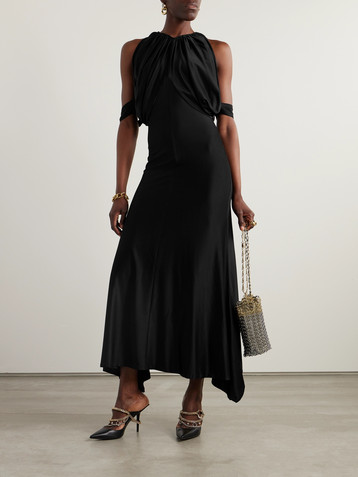 Rabanne Draped stretch-jersey dress