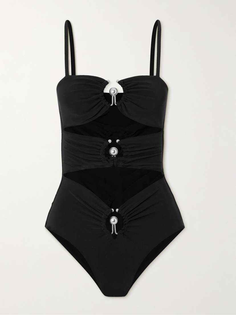 Christopher Esber Cutout Embellished Swimsuit