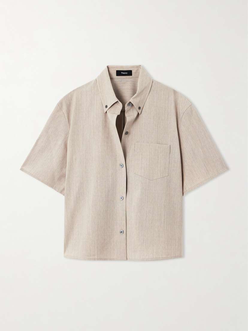 Theory Wool-blend Shirt - x large