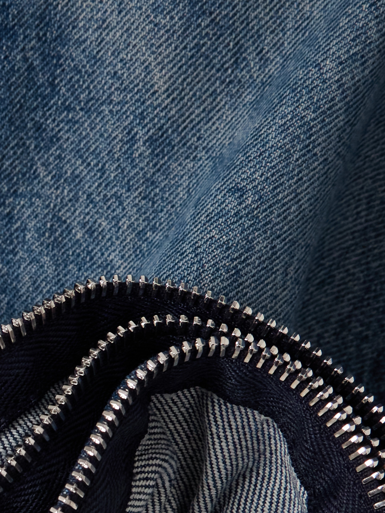 Coperni Cropped Zip-embellished Ruffled High-rise Slim-leg Jeans In Blue
