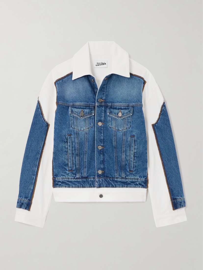 Jean Paul Gaultier Two-tone Denim Jacket - x large