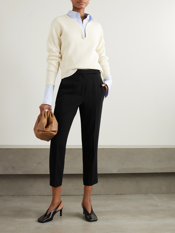 Theory + NET SUSTAIN cropped cady straight-leg pants