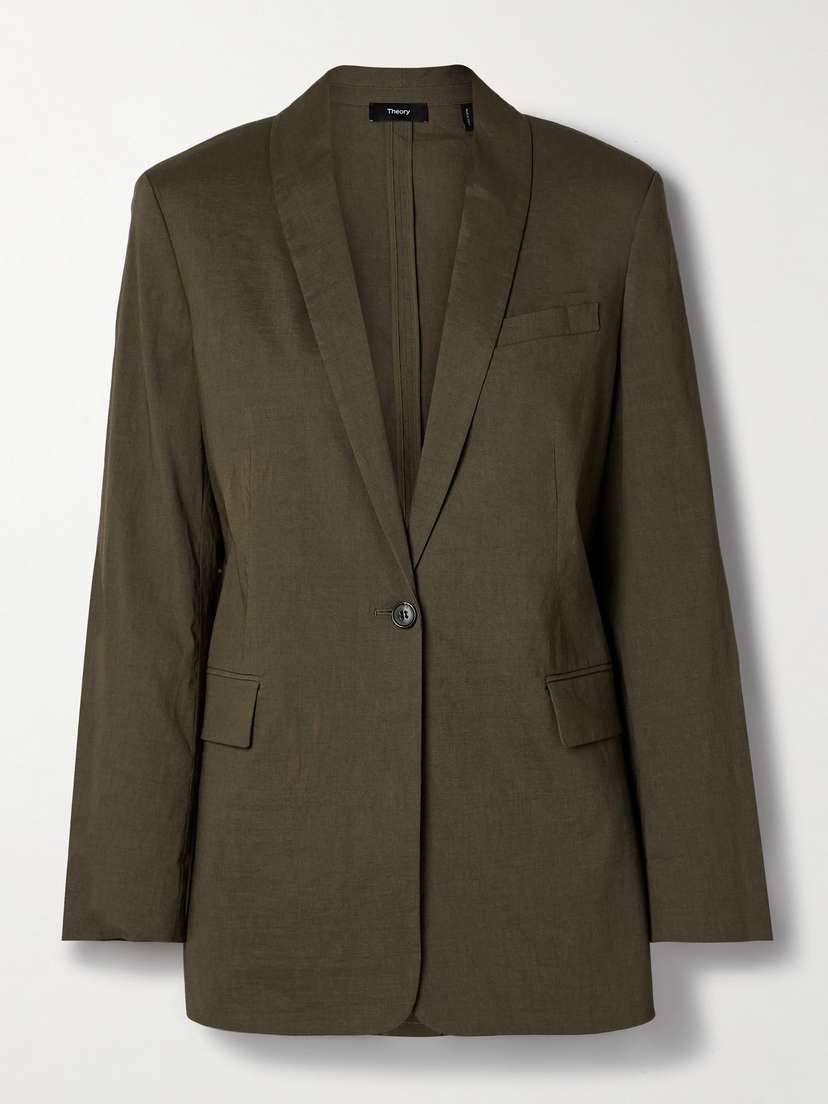 Theory Linen-blend Blazer - US0