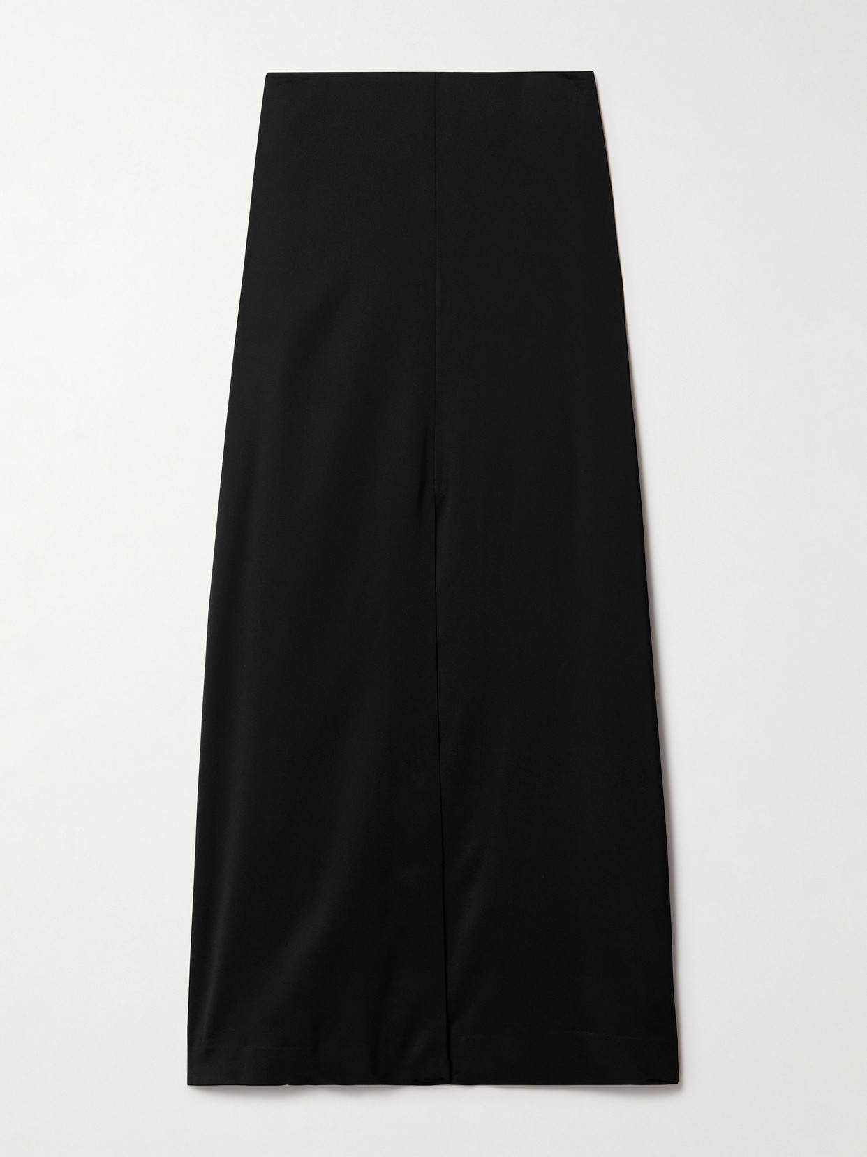 Dries Van Noten Satin-crepe Maxi Skirt In Black