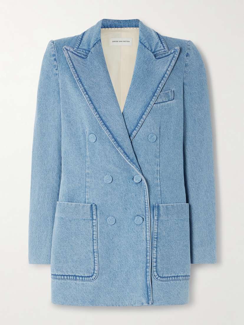 Dries Van Noten Double-breasted Denim Blazer