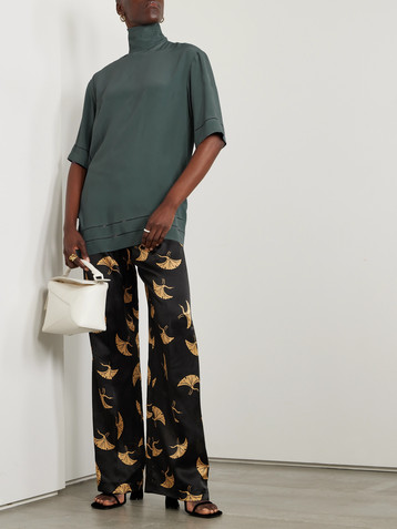 Dries Van Noten Crepe de chine T-shirt