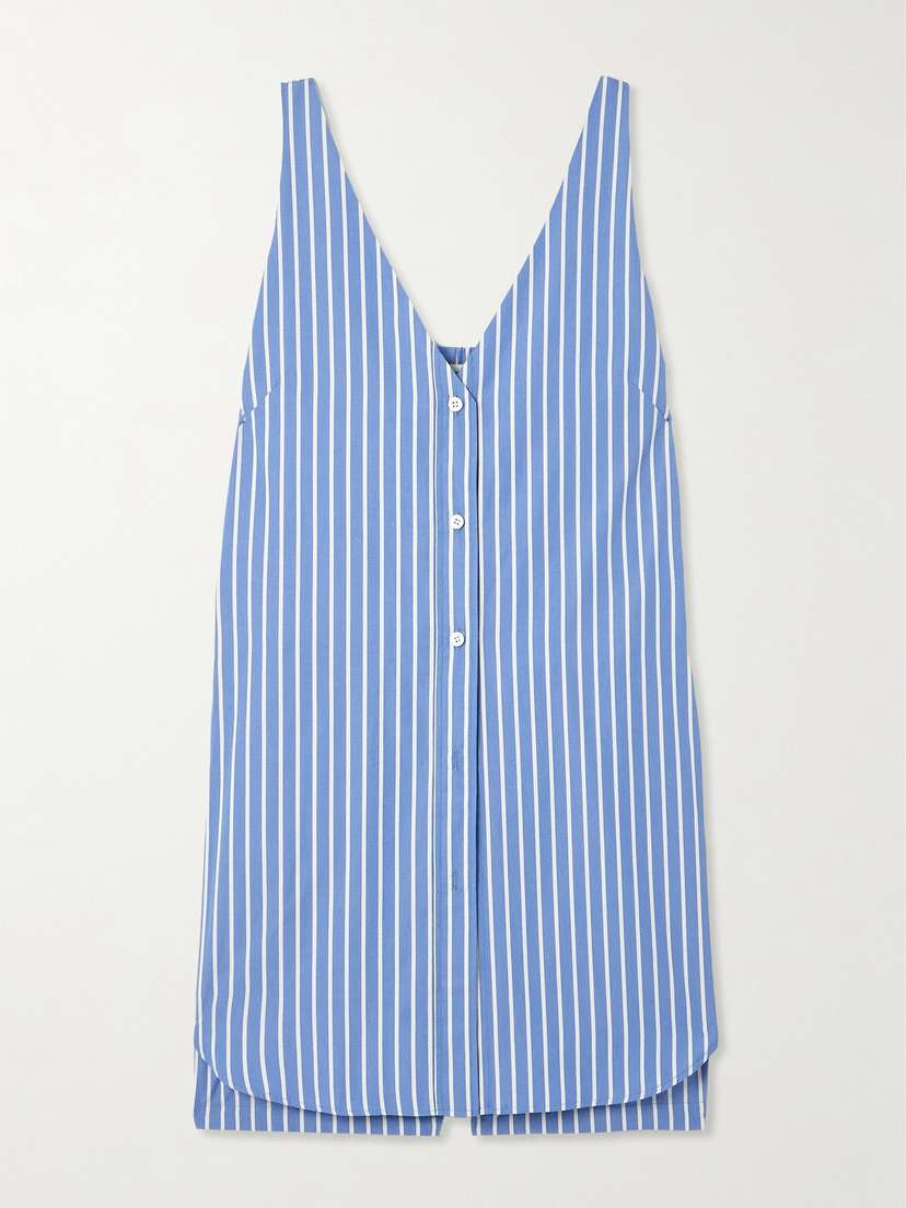 Dries Van Noten Layered Striped Cotton-poplin Playsuit