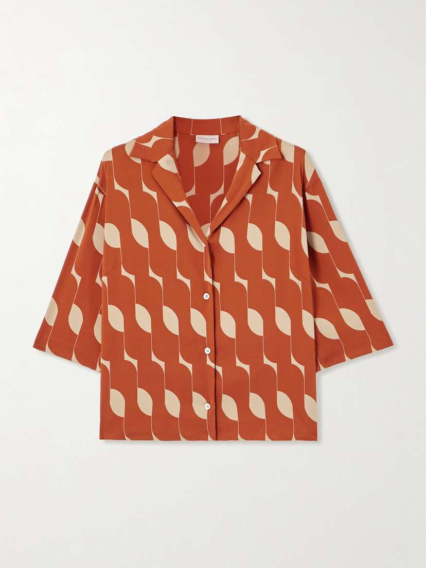 Dries Van Noten Printed Silk-blend Shirt