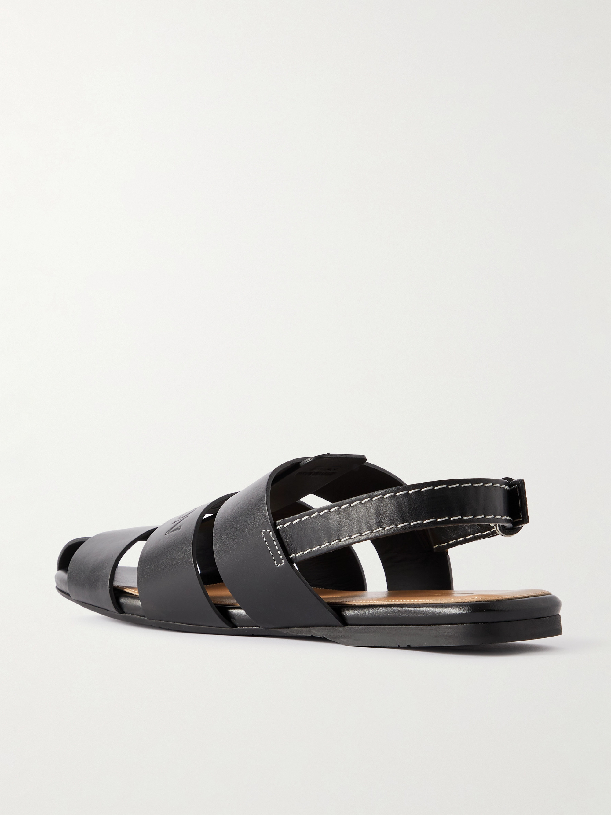 Jw Anderson Fisherman embossed leather sandals thumbnail