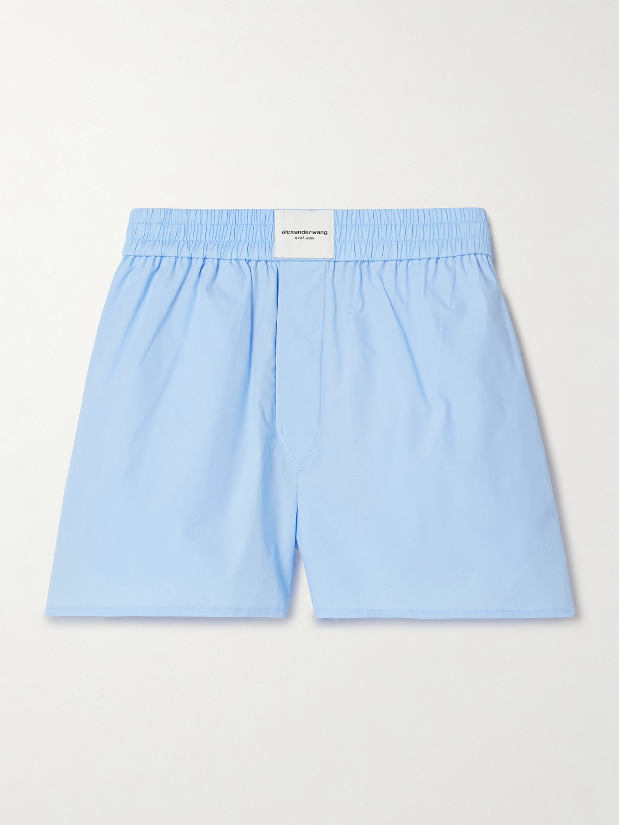 alexanderwang.t Cotton-poplin Shorts - Blue