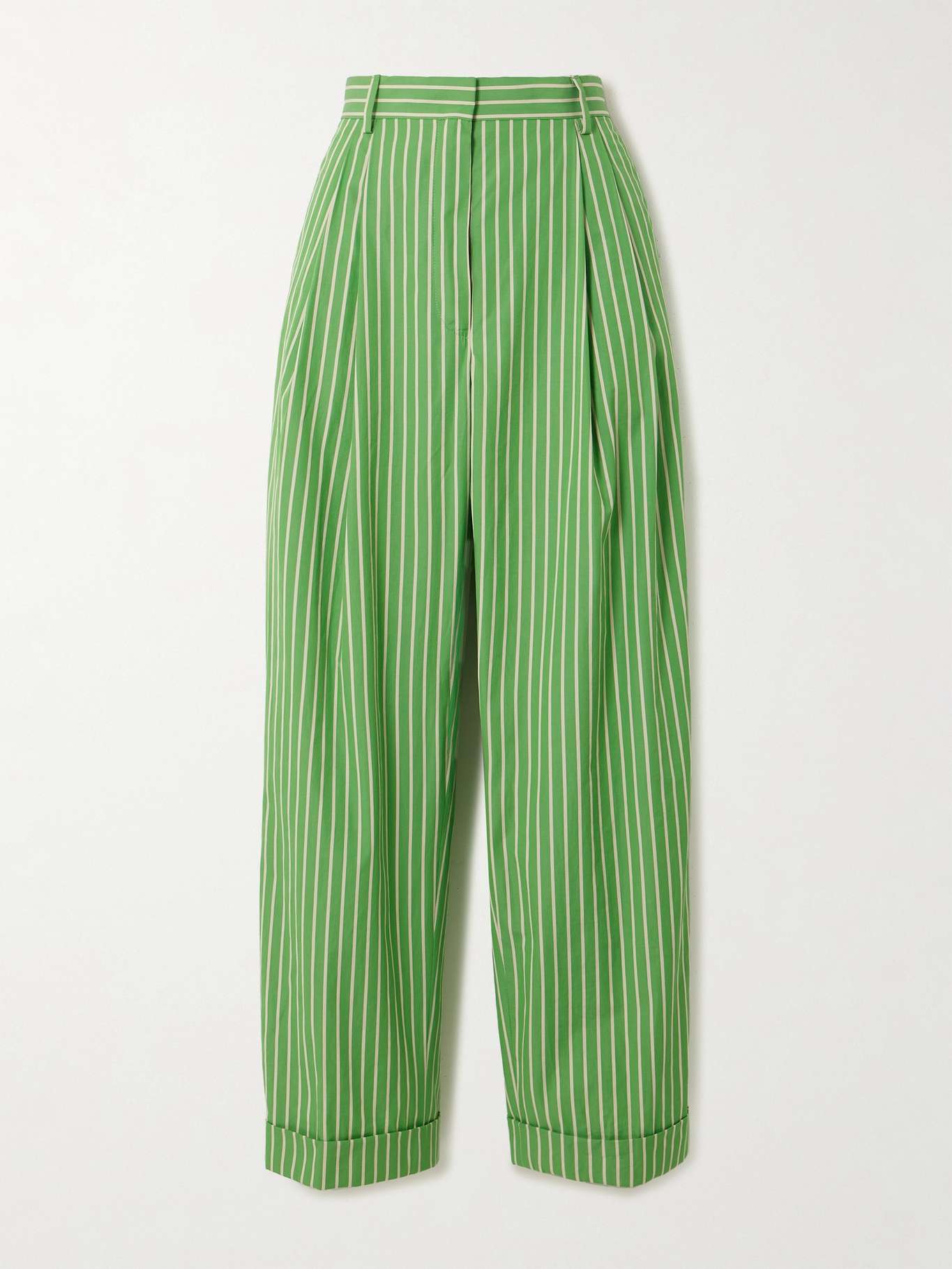 DRIES VAN NOTEN Size 34 Navy Twill Cotton Tapered Dress Pants main image 1