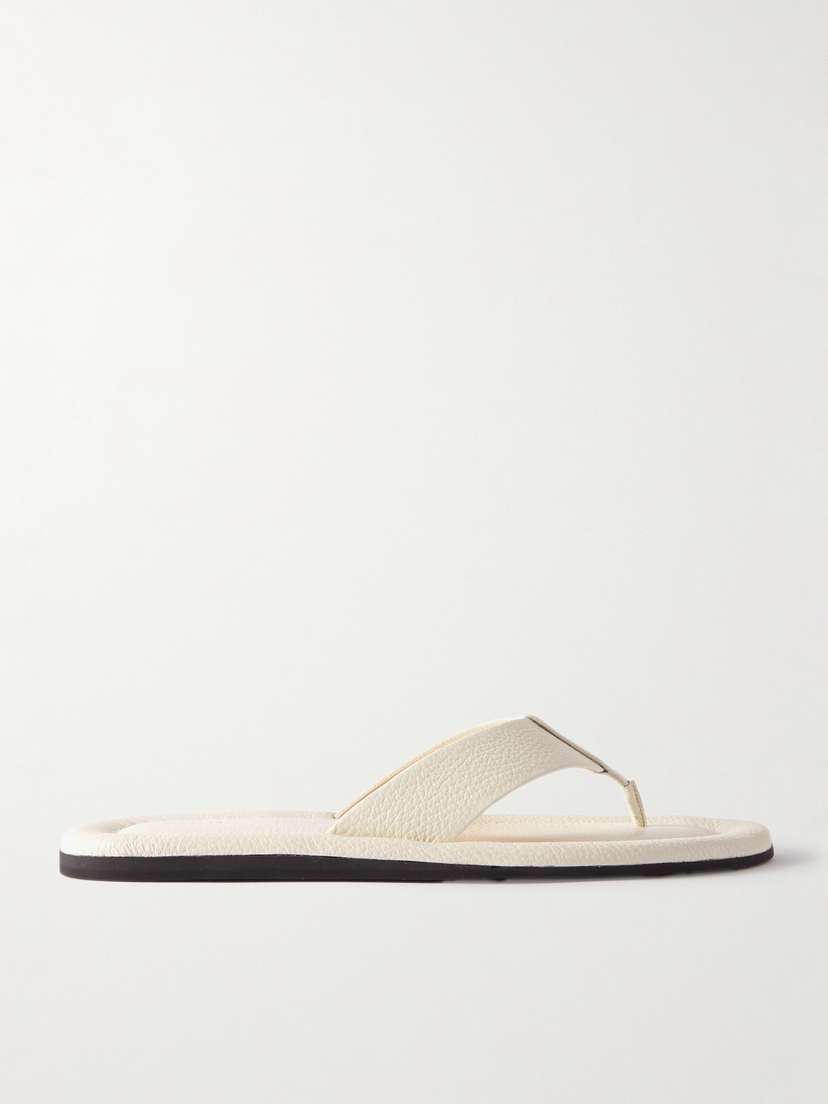 Proenza Schouler Cooper Textured-leather Flip Flops