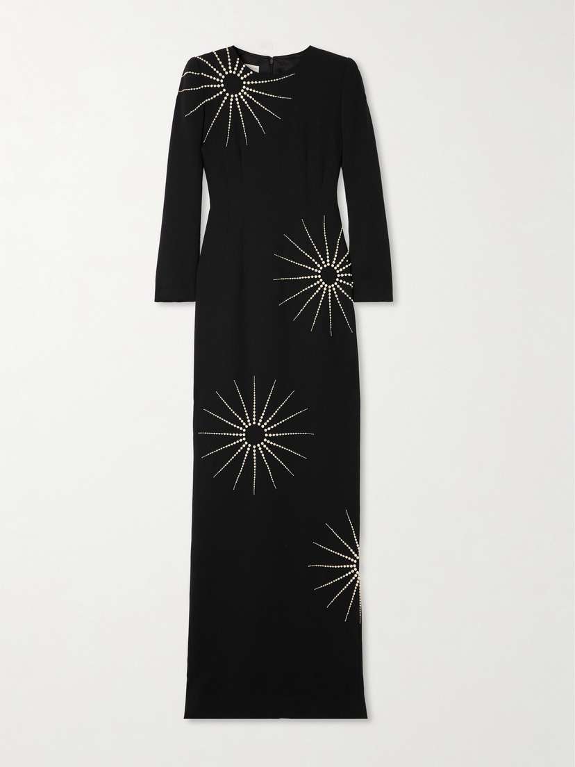 Dries Van Noten Dalista Embellished Crepe Maxi Dress