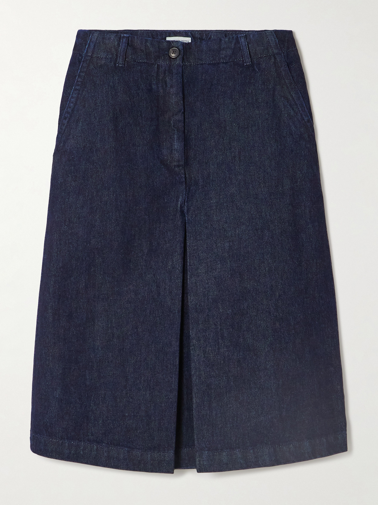 Dries Van Noten Denim Midi Skirt In Blue