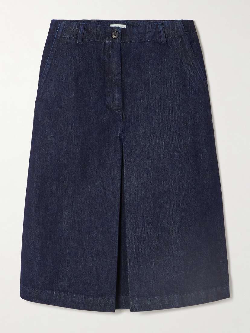 Dries Van Noten Denim Midi Skirt