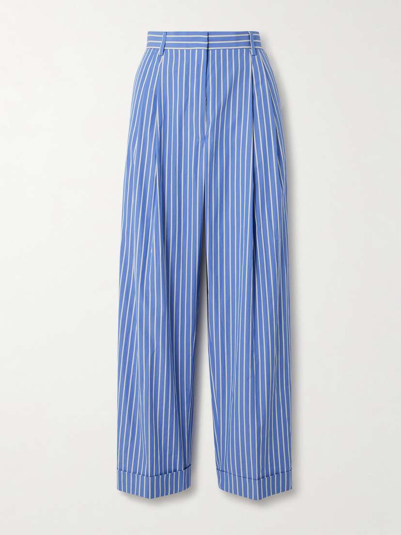 Dries Van Noten Pinstriped Cotton-twill Straight-leg Pants