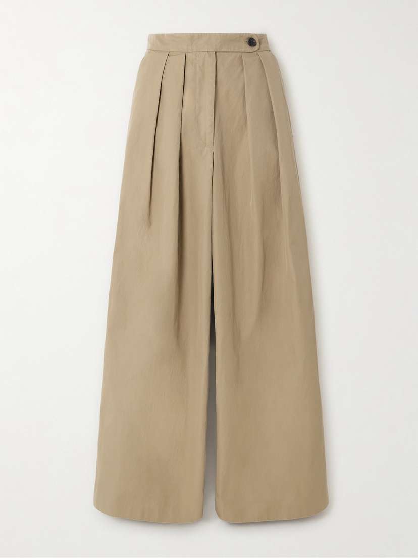 Dries Van Noten Pleated Cotton-gabardine Pants