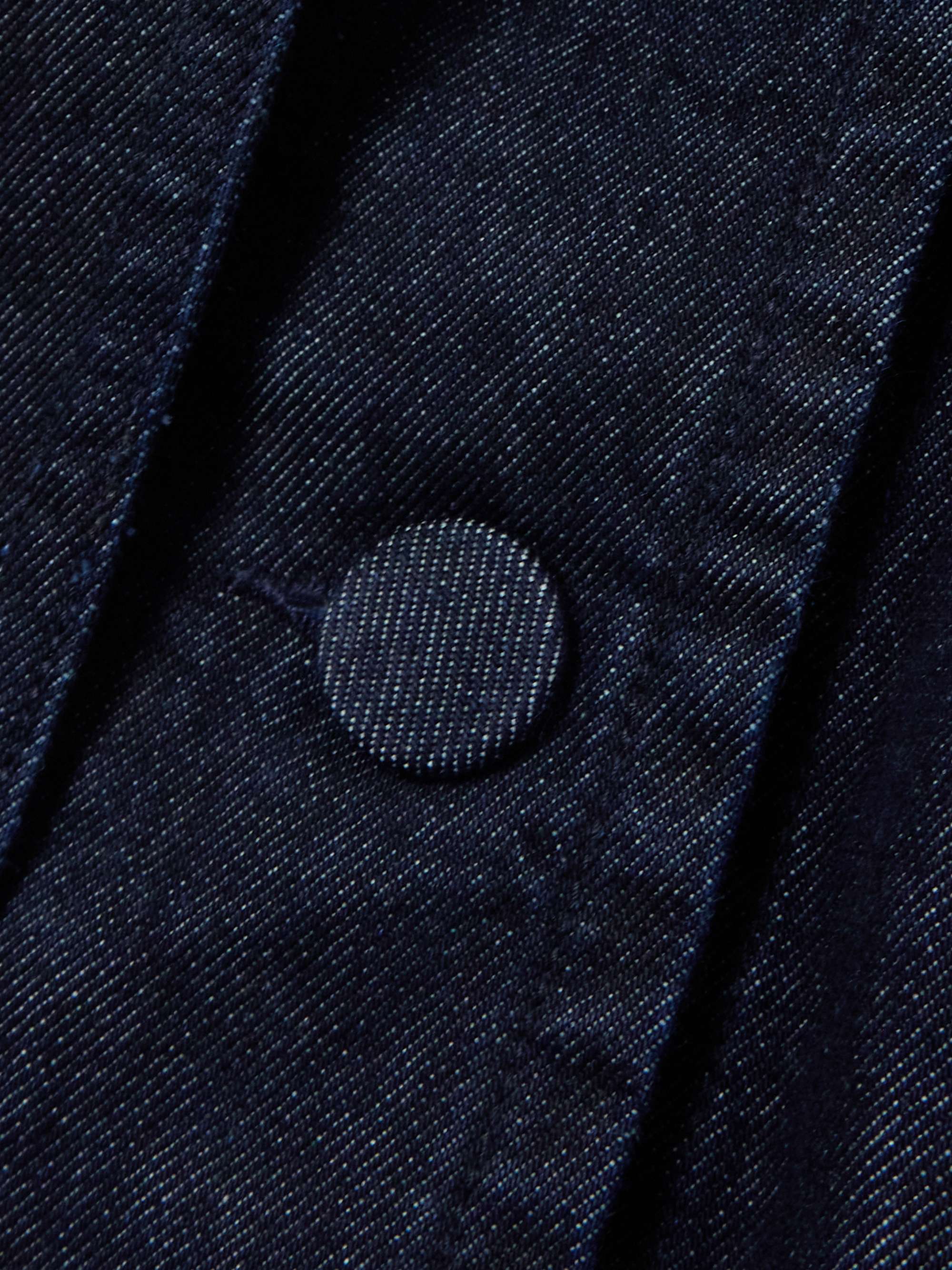 DRIES VAN NOTEN Vado belted denim jacket | NET-A-PORTER