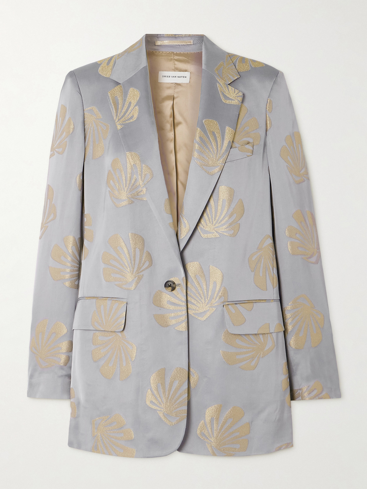 Dries Van Noten - Brocade Blazer - Silver