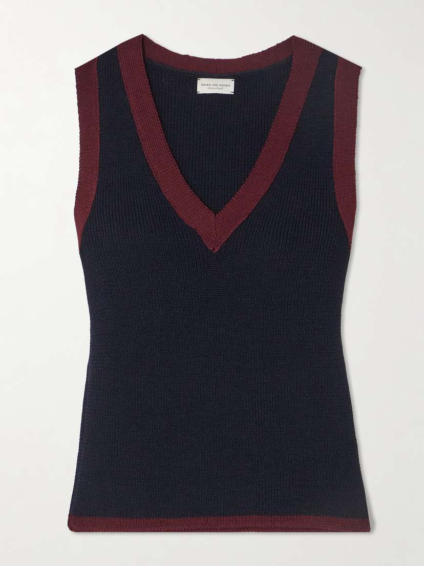Dries Van Noten Wool-blend Sweater Vest