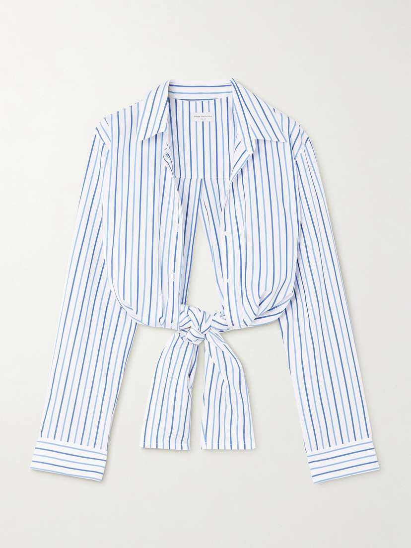 Dries Van Noten Striped Cotton-poplin Shirt