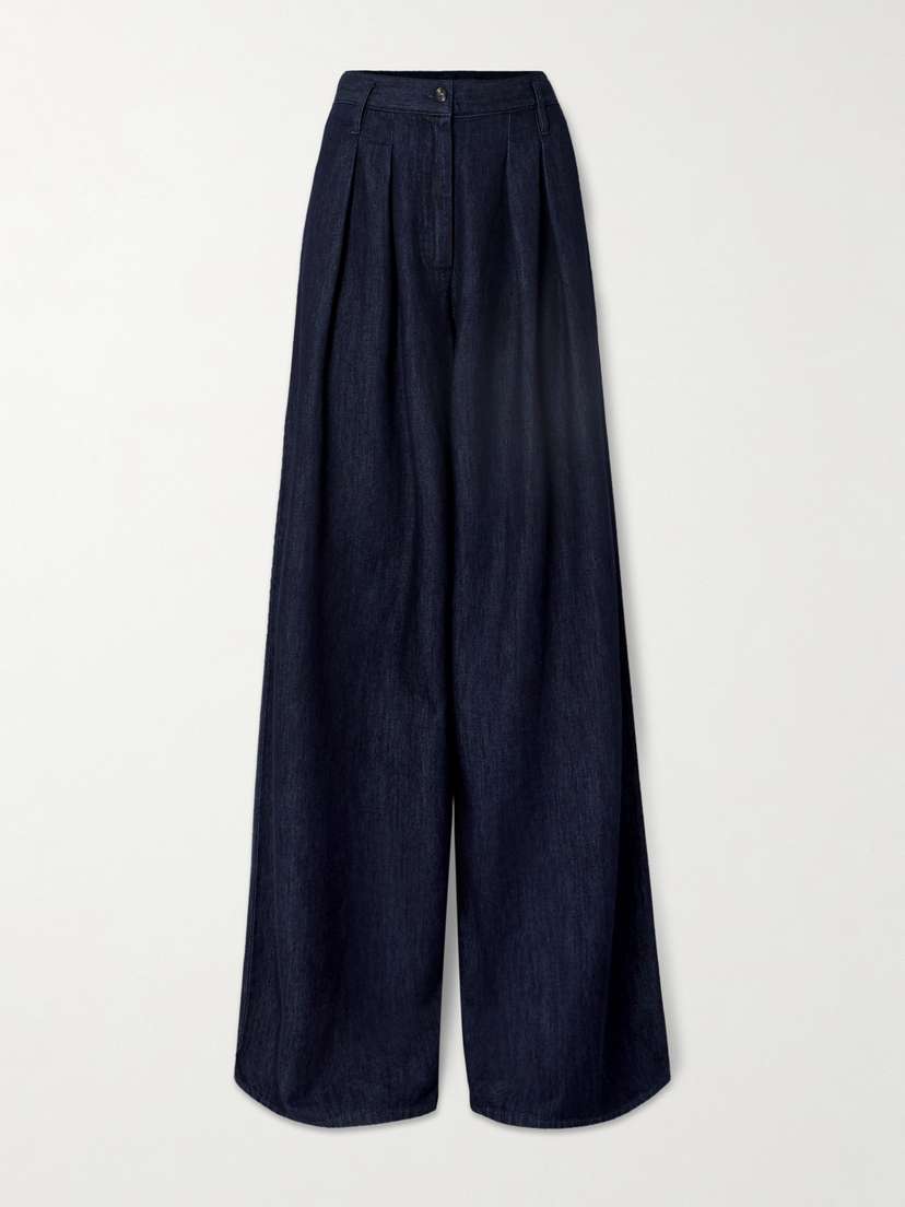 Dries Van Noten Pleated Low-rise Jeans