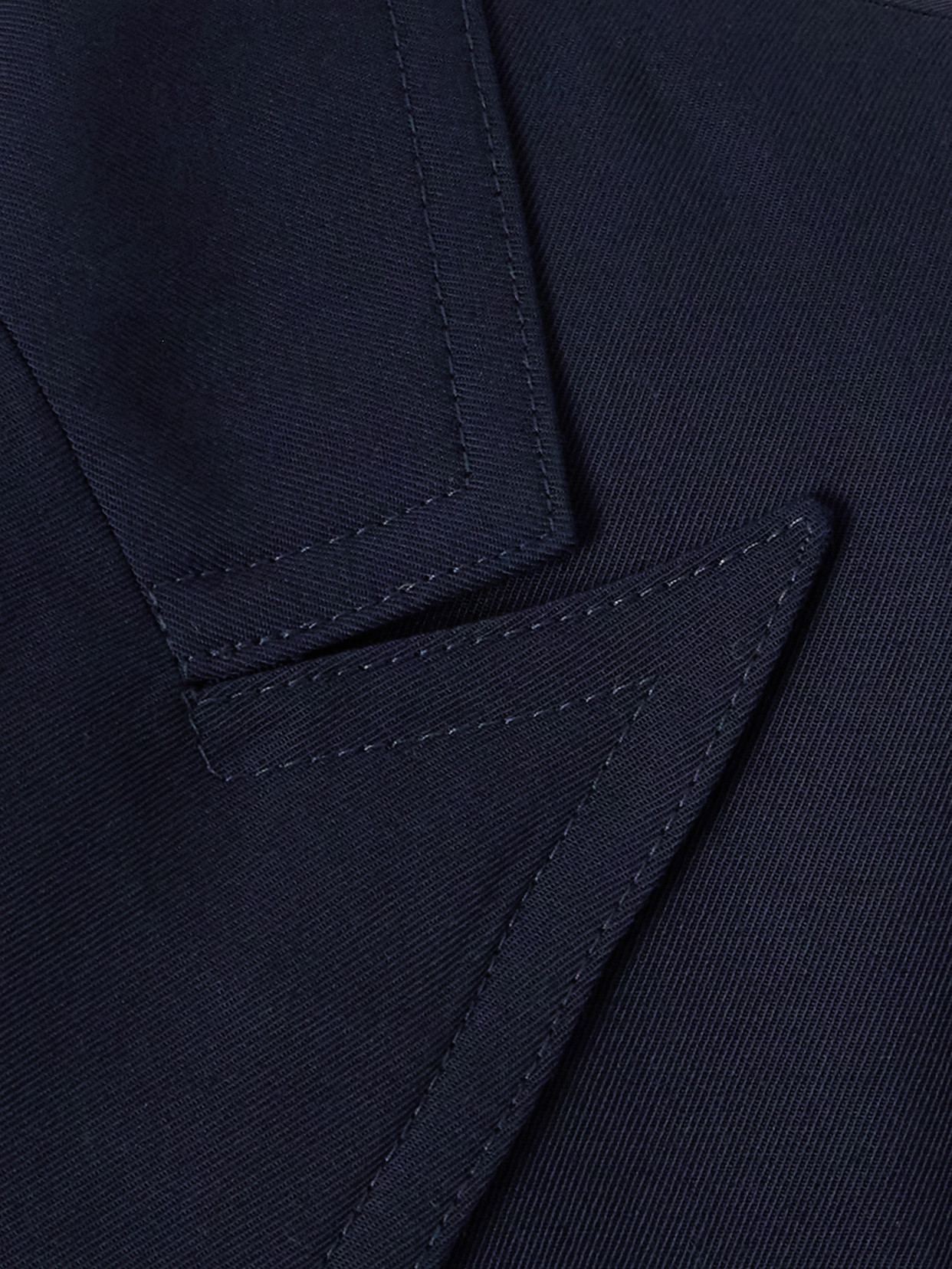 Dries Van Noten Double Breasted Gabardine Blazer In Blue