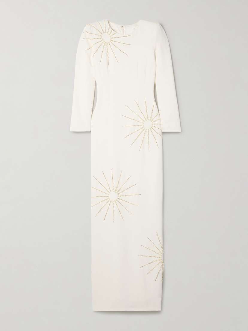 Dries Van Noten Dalista Embellished Crepe Maxi Dress