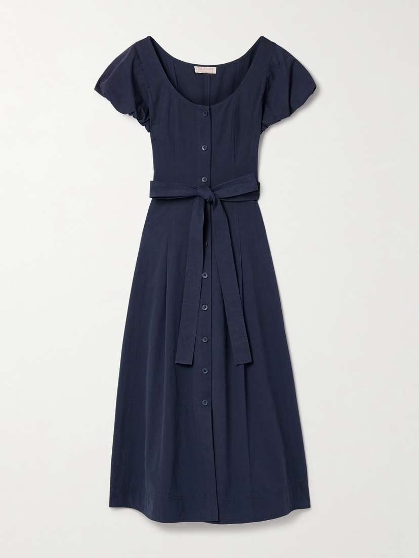 Ulla Johnson Rhea Belted Cotton Midi Dress