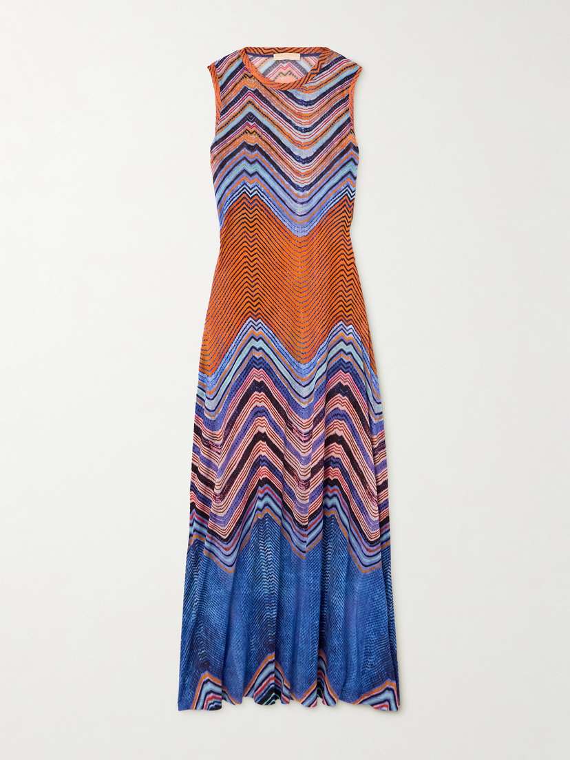 Ulla Johnson Orla Striped Lyocell-jersey Midi Dress - x large