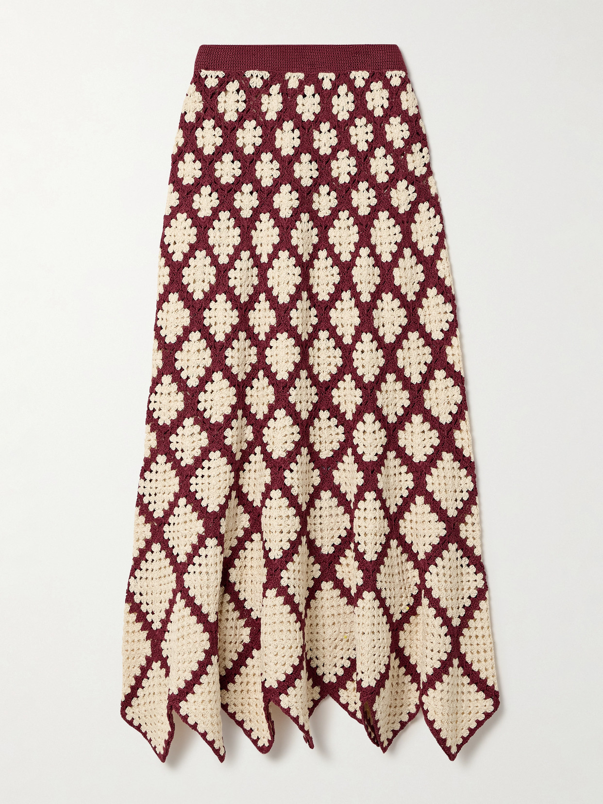 Ulla Johnson Crocheted Pima Cotton Maxi Skirt
