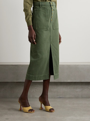 Ulla Johnson The Bea denim midi skirt