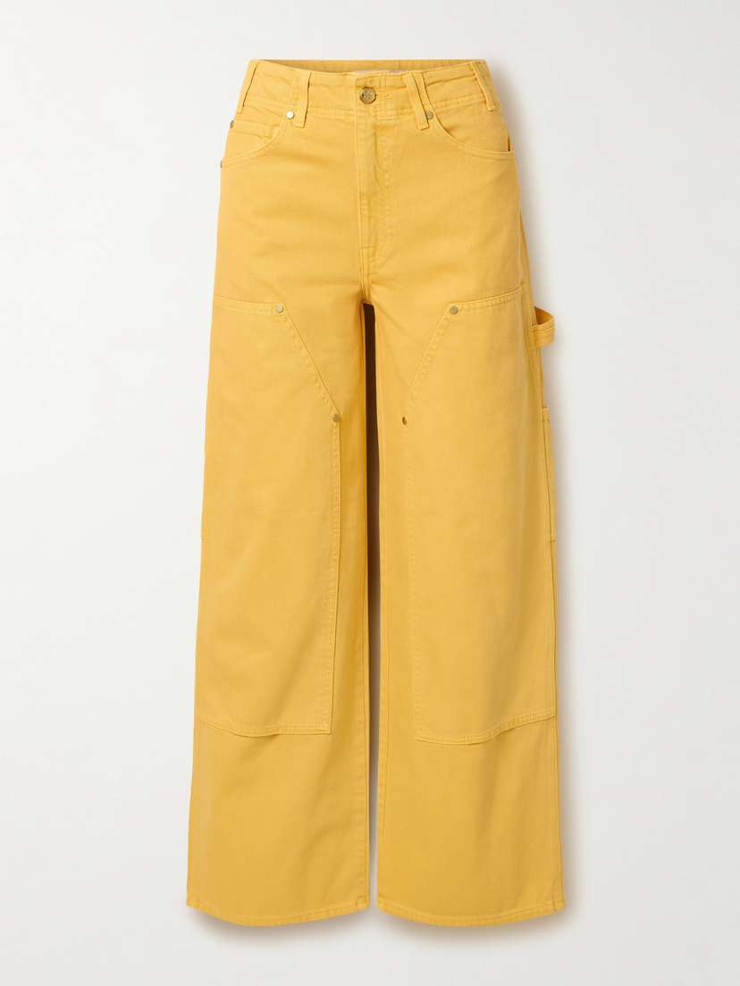 Ulla Johnson The Olympia Cropped High-rise Wide-leg Jeans