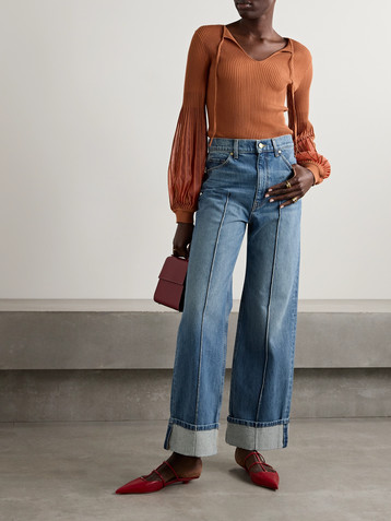 Ulla Johnson The Genevieve high-rise wide-leg jeans