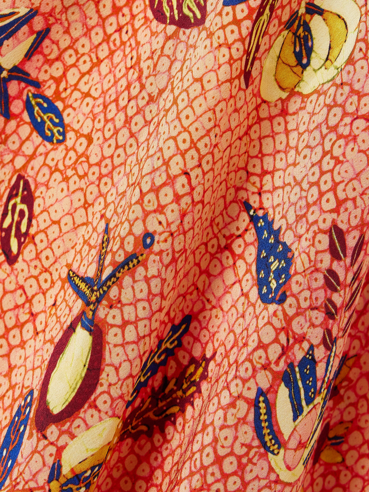 Ulla Johnson Georgina Ruffled Printed Silk Crepe De Chine Maxi Skirt In Orange