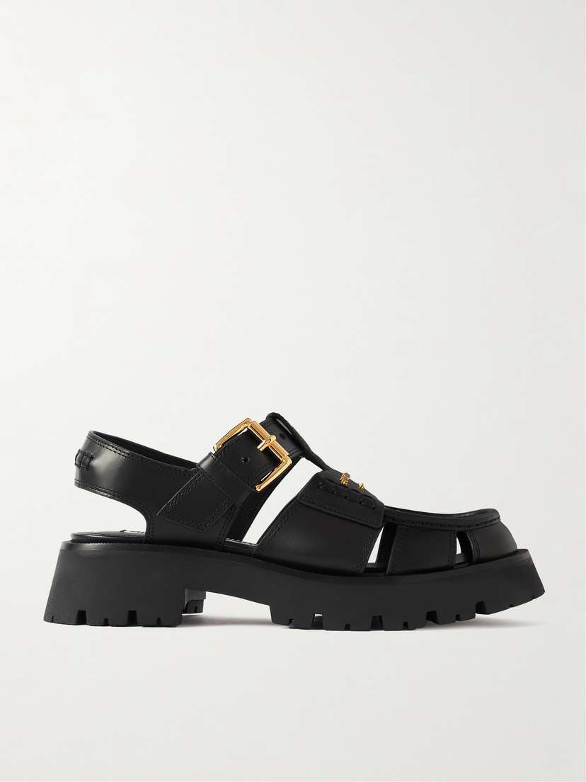 Alexander Wang Carter Embellished Leather Sandals