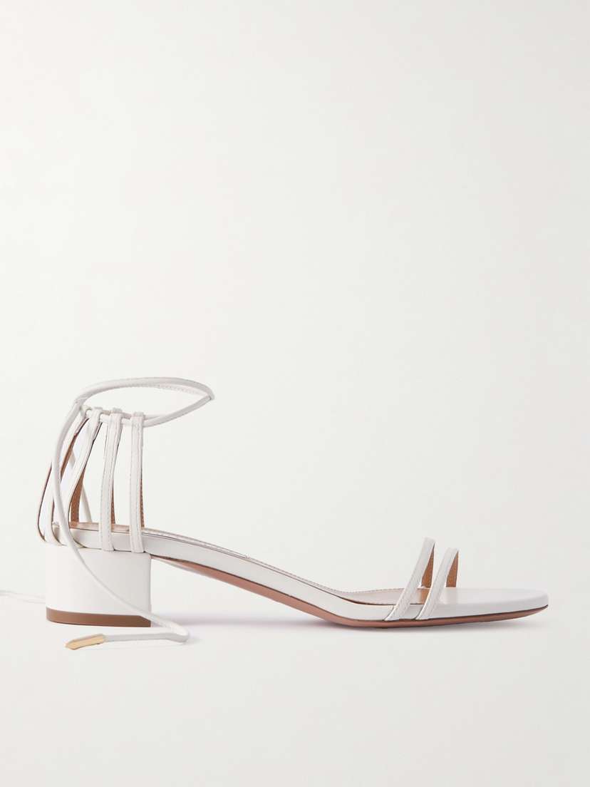 Aquazzura Straight To Heaven Leather Sandals
