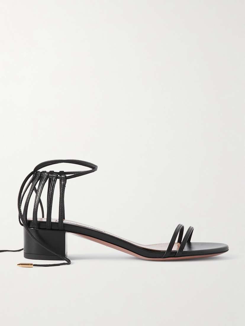 Aquazzura Straight To Heaven Leather Sandals