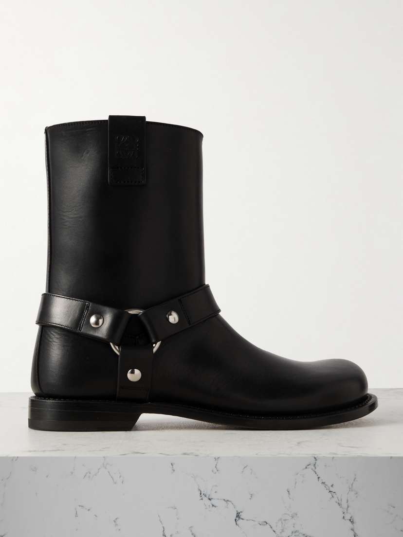 Loewe + Paula's Ibiza Leather Ankle Boots