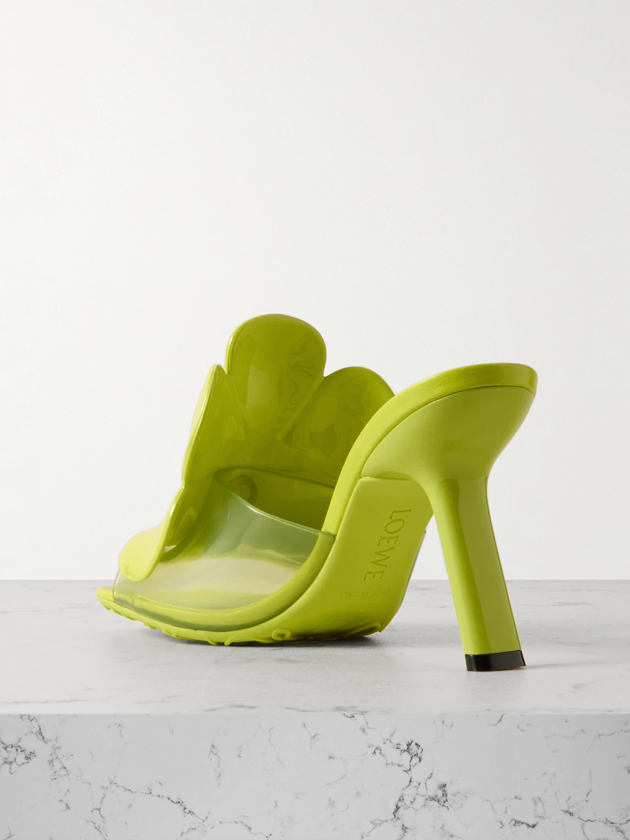 Shop Loewe + Paula's Ibiza Appliquéd Pvc Sandals In Green