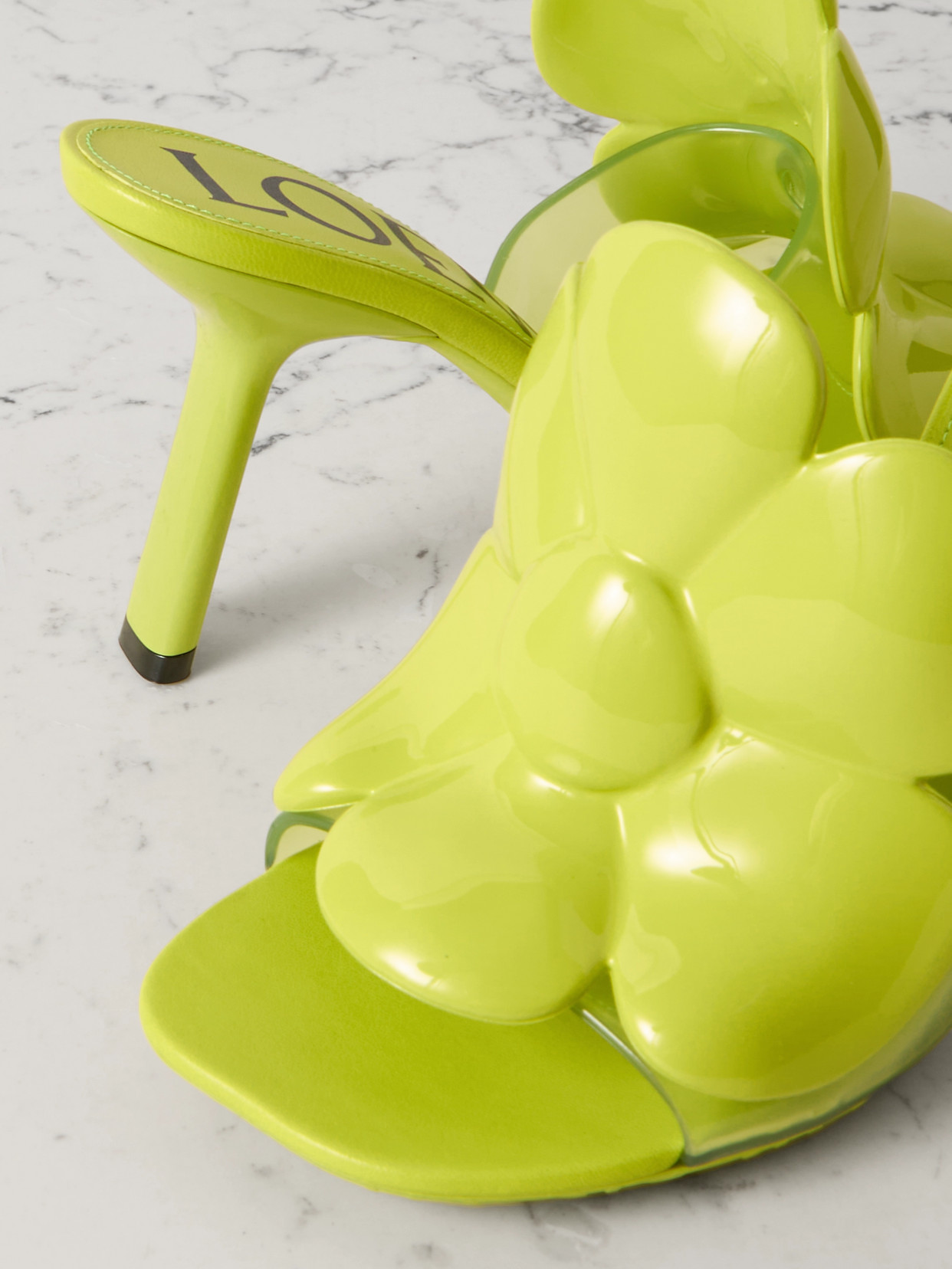 Loewe + Paula's Ibiza Appliquéd Pvc Sandals In Green