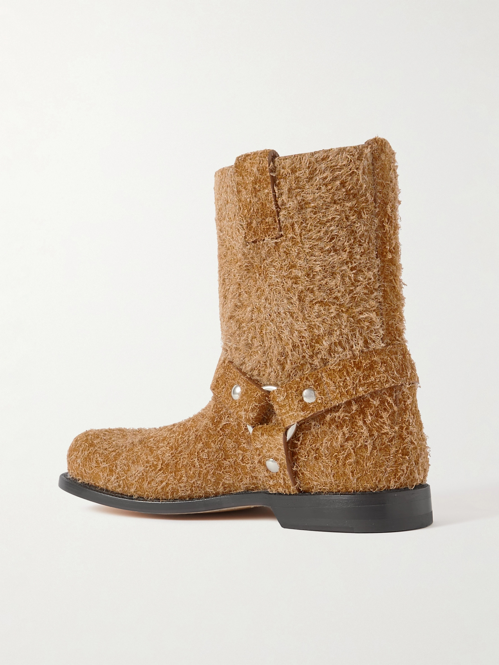 Loewe + Paula's Ibiza Campo brushed suede ankle boots
