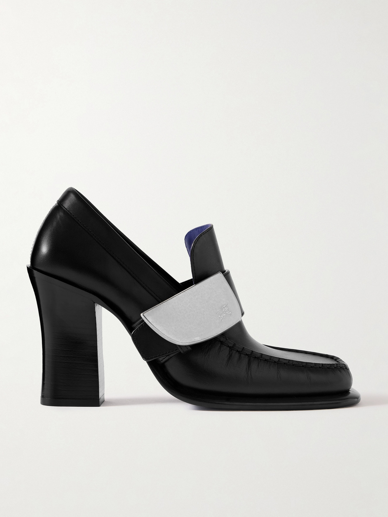Burberry - Embellished Leather Pumps - Black