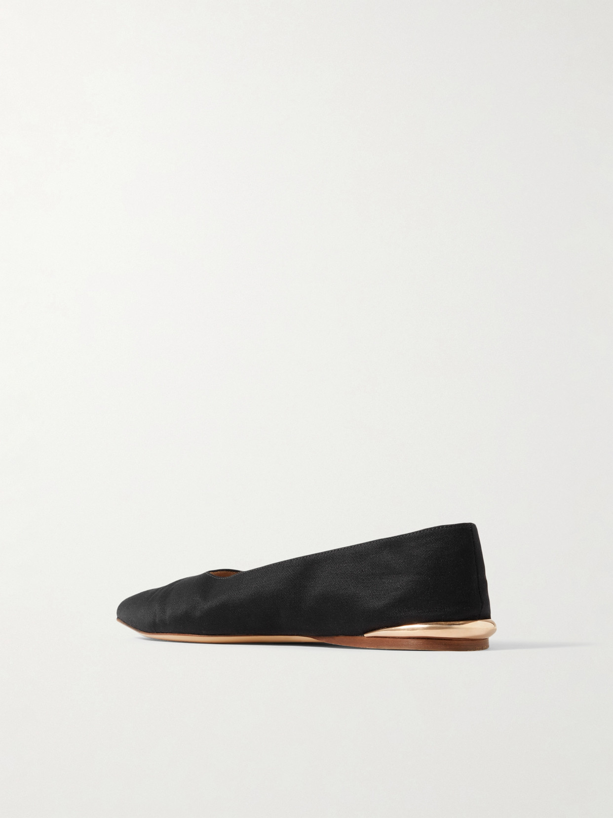 Gabriela Hearst Fleur Leather Ballet Flats In Black