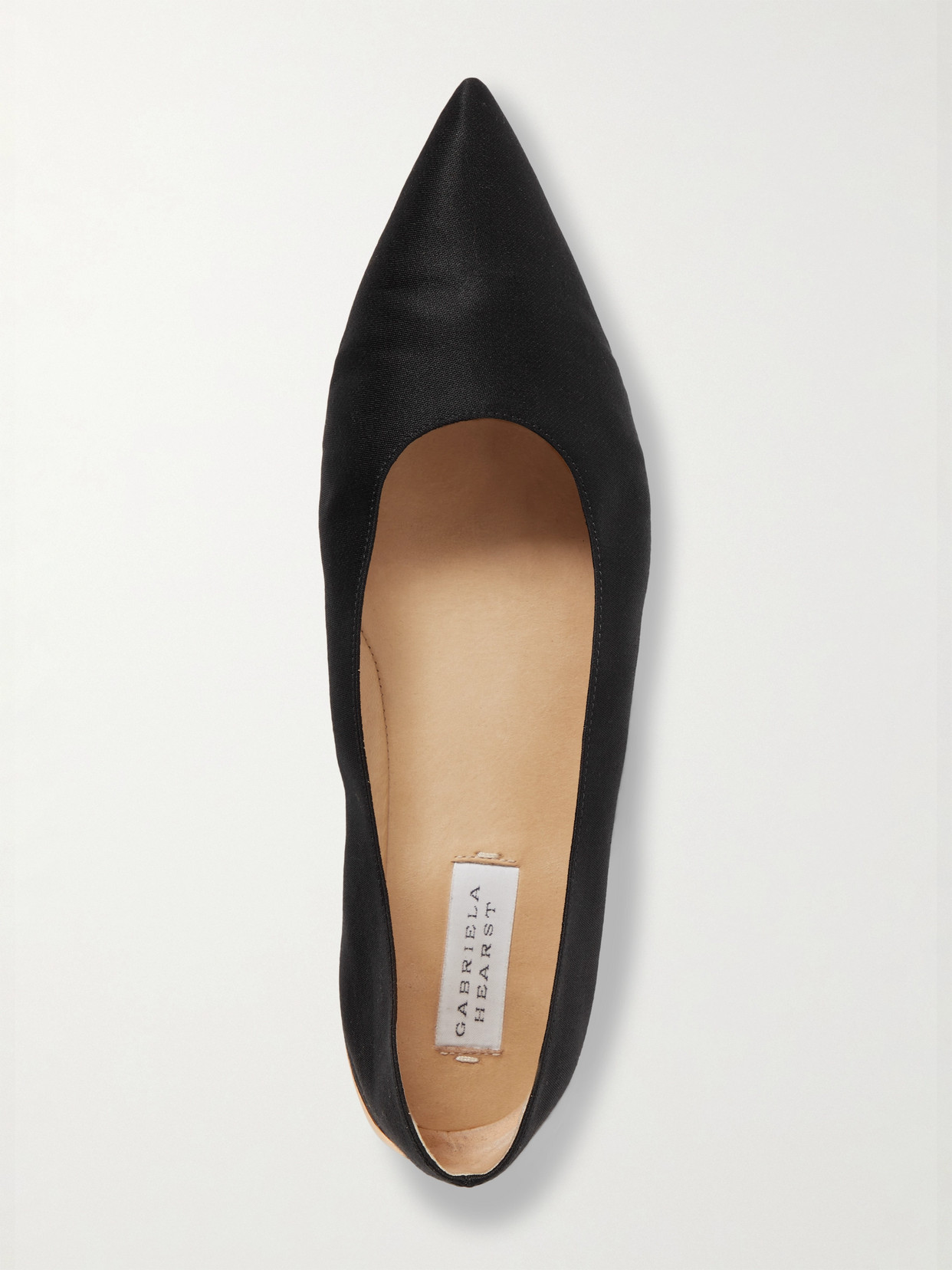 Gabriela Hearst Fleur Leather Ballet Flats In Black