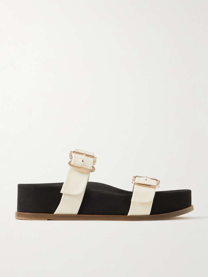 Gabriela Hearst Wren Leather Platform Slides