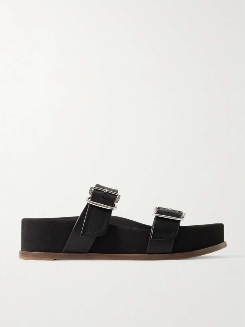 Gabriela Hearst Wren Leather Platform Slides