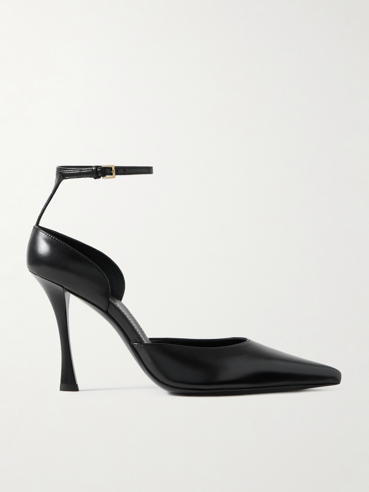 Shop Givenchy Leather Pumps With Mesh Stockings In Black